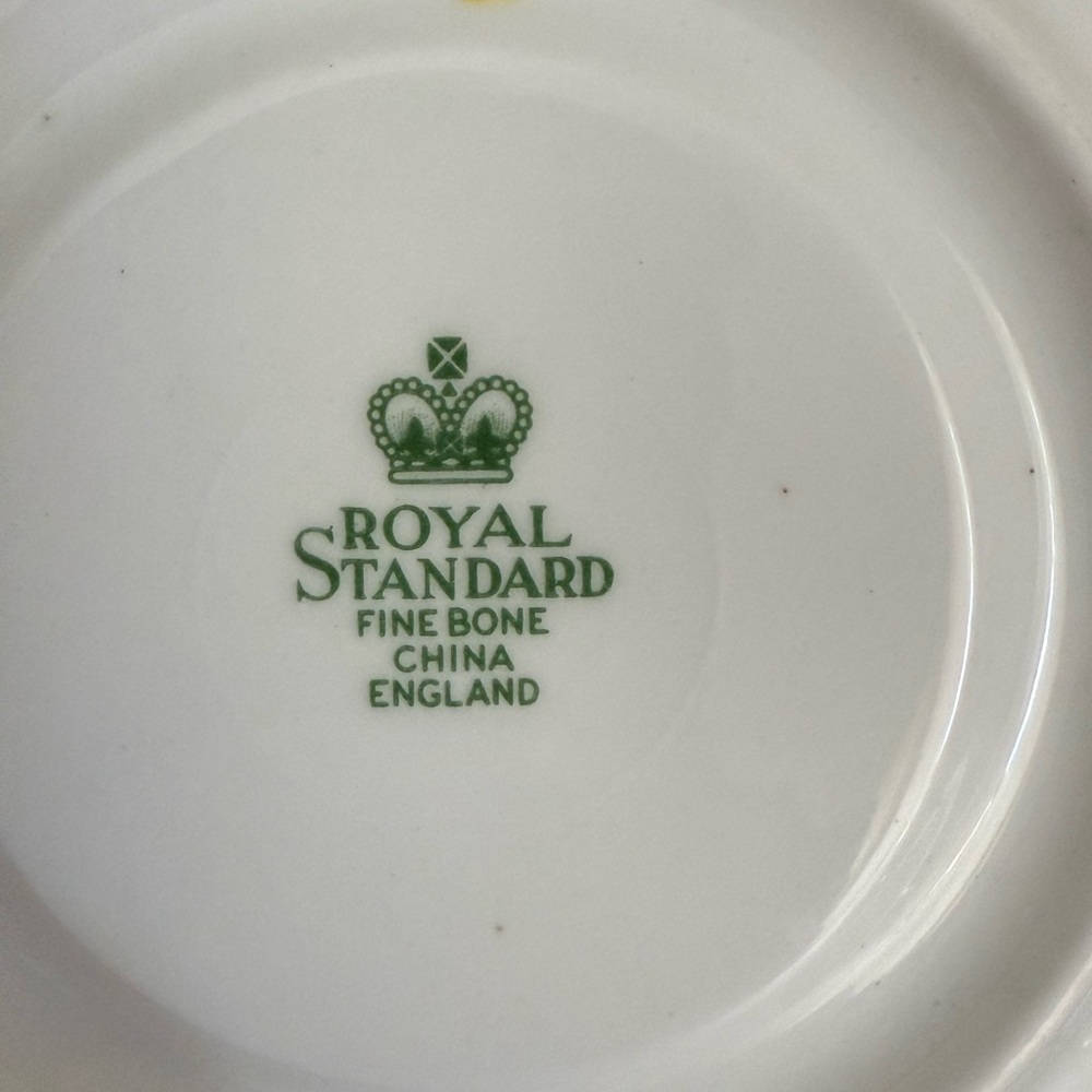 Royal standard fine China green paisley. Vintage mid 20th century. - Picture 6 of 8